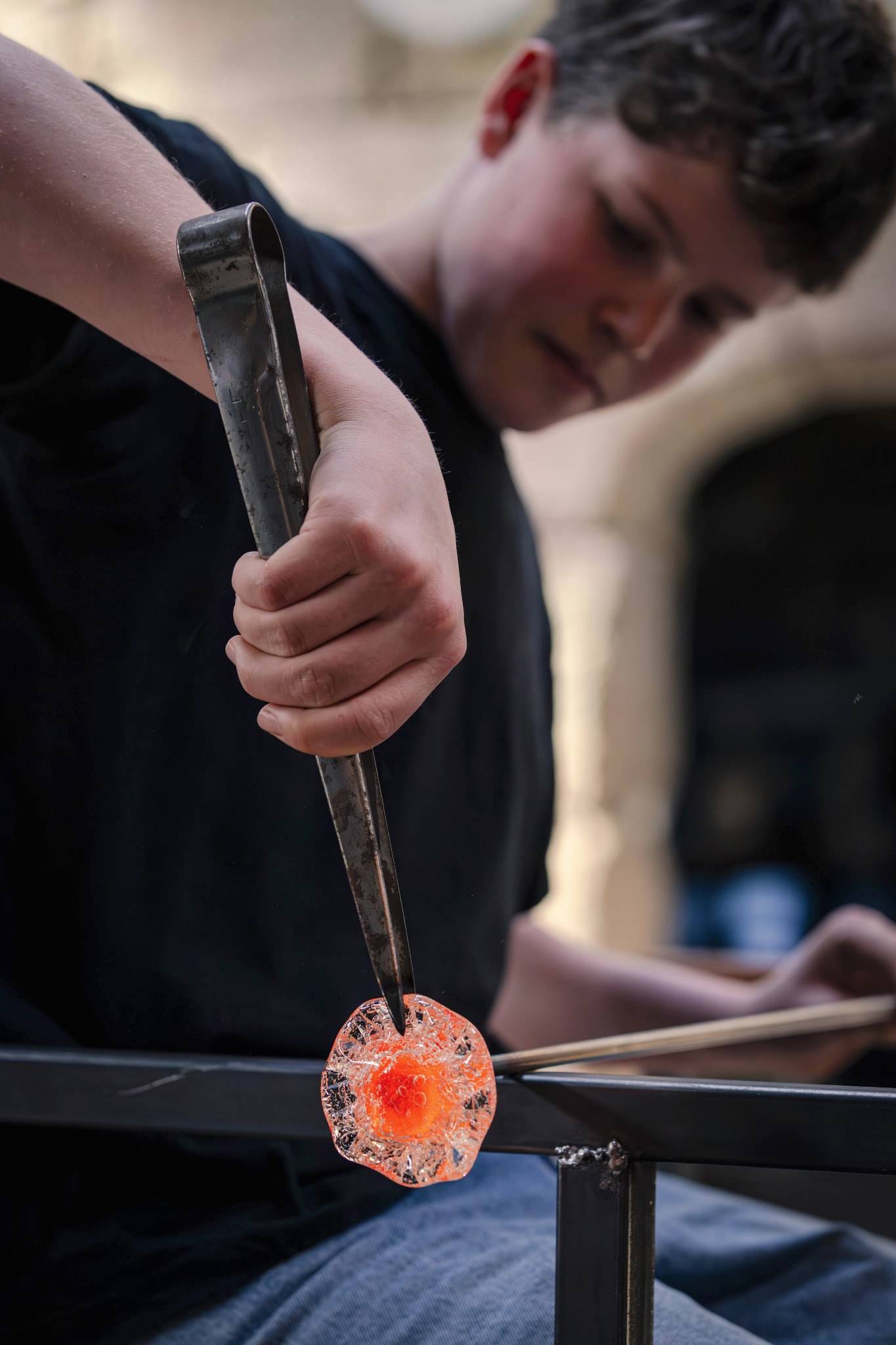 Détail du verre chaud