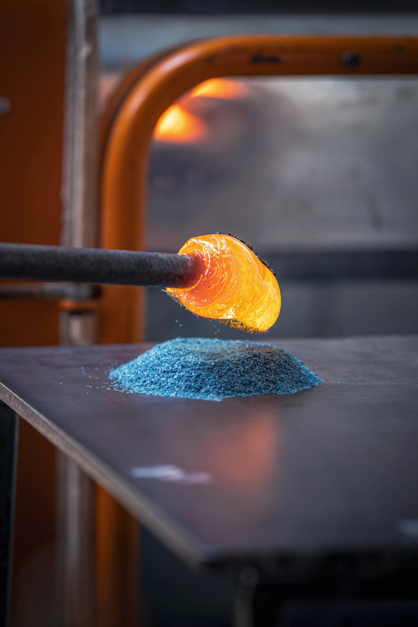 Verre en fusion et couleur